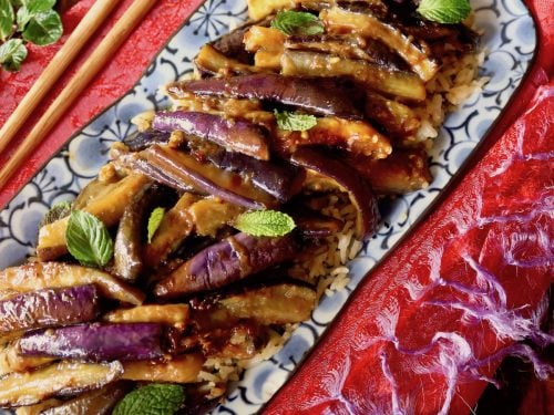 Miso Charred Turnips and Eggplant