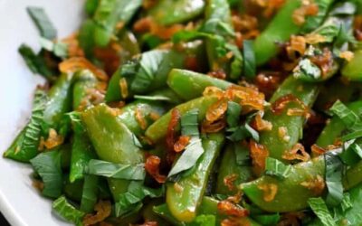 Sugar Snap Peas and Spinach with Ginger