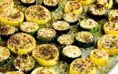 Summer Squash with Pesto & Parmesan