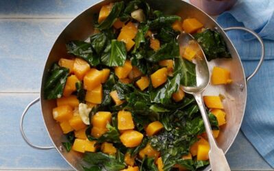Braised Collard Greens and Butternut Squash