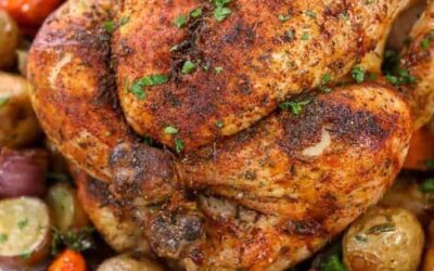 Crispy Roast Chicken with Vegetables