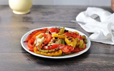 Grilled Mixed Peppers with Balsamic Dressing