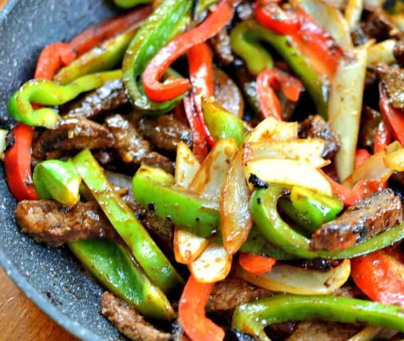 One Skillet Pepper Steak
