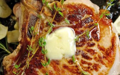 Pan Seared Porterhouse Pork Chops
