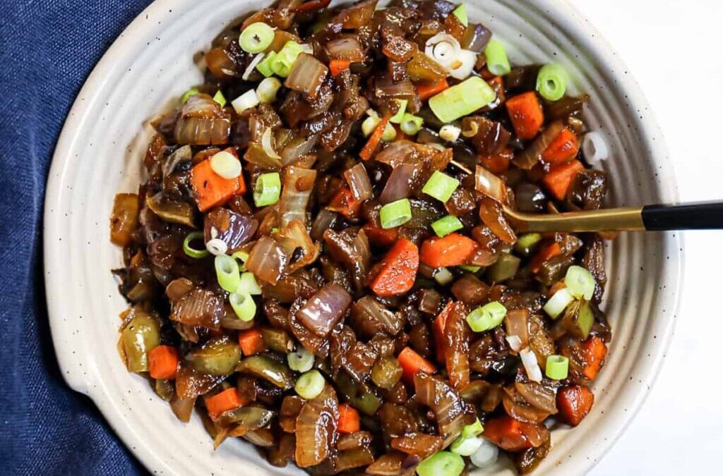 Caramelized Carrot, Pepper, Onion Side Dish