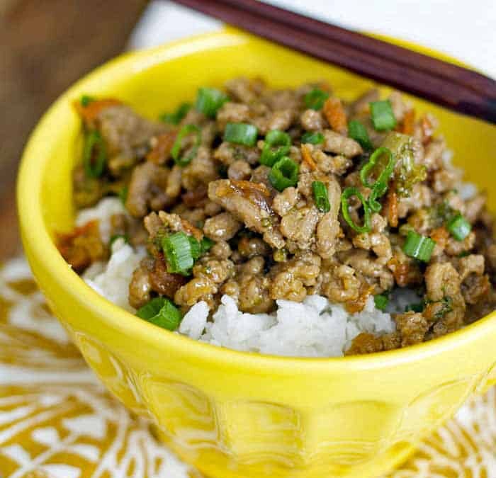 Teriyaki Turkey Rice Bowl