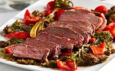 Beef Top Sirloin with Baked Vegetables