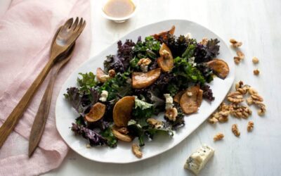 Baby Greens with Balsamic-Roasted Turnips and Walnuts