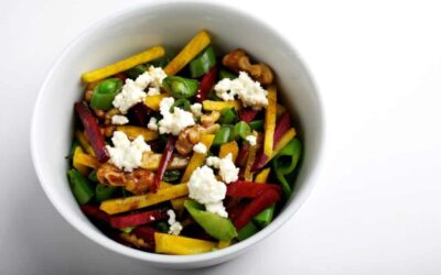 Beet and Sugar Pea Salad with Ricotta