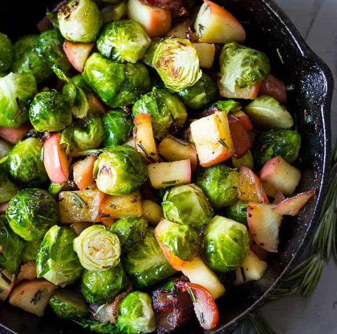 Brussels Sprout Apple Bacon Hash