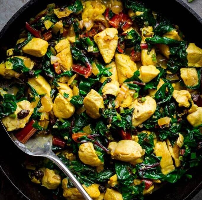 Chicken and Swiss Chard Coconut Curry
