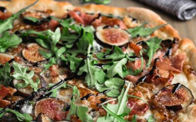 Grilled Pancetta Pizza with Figs and Arugula