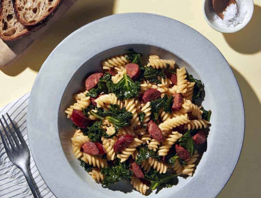 Kale Chorizo Pasta