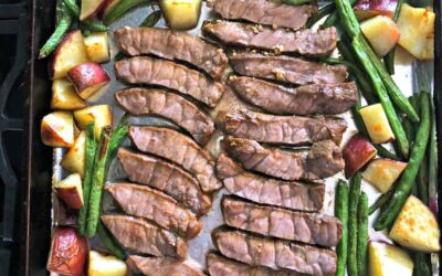 Sheet Pan Steak with Green Beans and New Potatoes