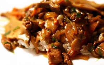 Pork and Oyster Mushroom Stir-Fry