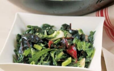 Stir-Fried Baby Greens with Ginger and Garlic