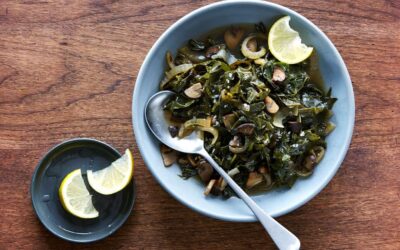 Southern-Style Collard Greens With Mushrooms (Vegan)